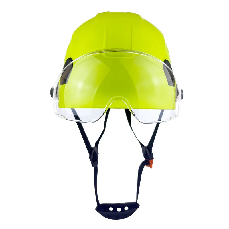 Unisex Work Helmet with Attached Shield - CE EN397 Approved