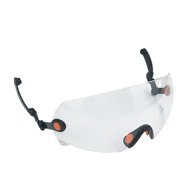 Unisex Work Helmet with Attached Shield - CE EN397 Approved