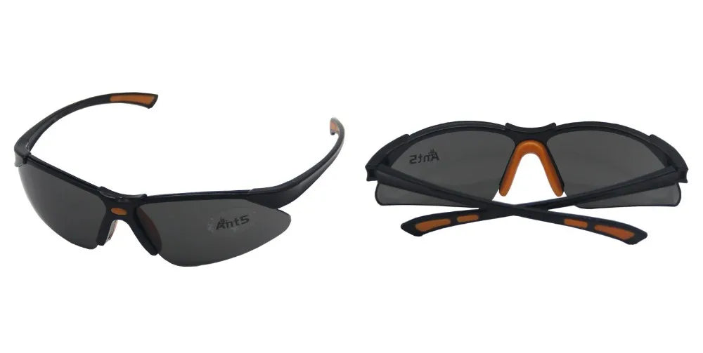 Safety Glasses PPE Protective Eyewear with Semi Frame Scratch Resistant and Anti-Fog Color Lens